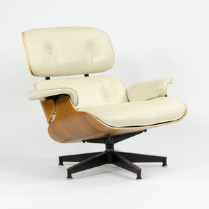 SOLD Herman Miller Eames Lounge Chair & Ottoman Walnut 670 671 Ivory Leather