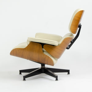 SOLD Herman Miller Eames Lounge Chair & Ottoman Walnut 670 671 Ivory Leather