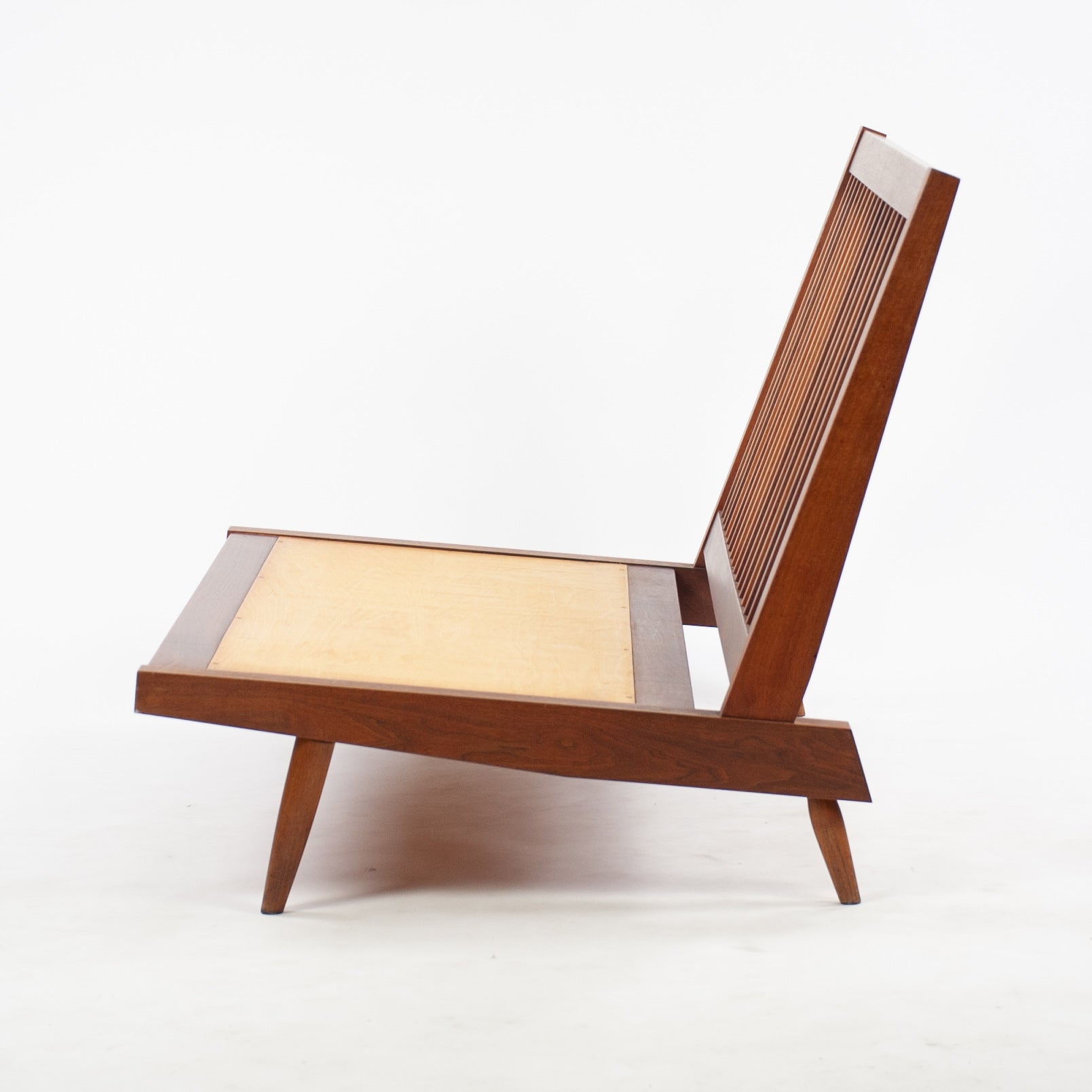 SOLD 1960's Original Vintage George Nakashima Studio Walnut Settee Loveseat