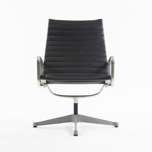 SOLD Eames Herman Miller Museum Quality Aluminum Group Lounge Chair Black Upholstery