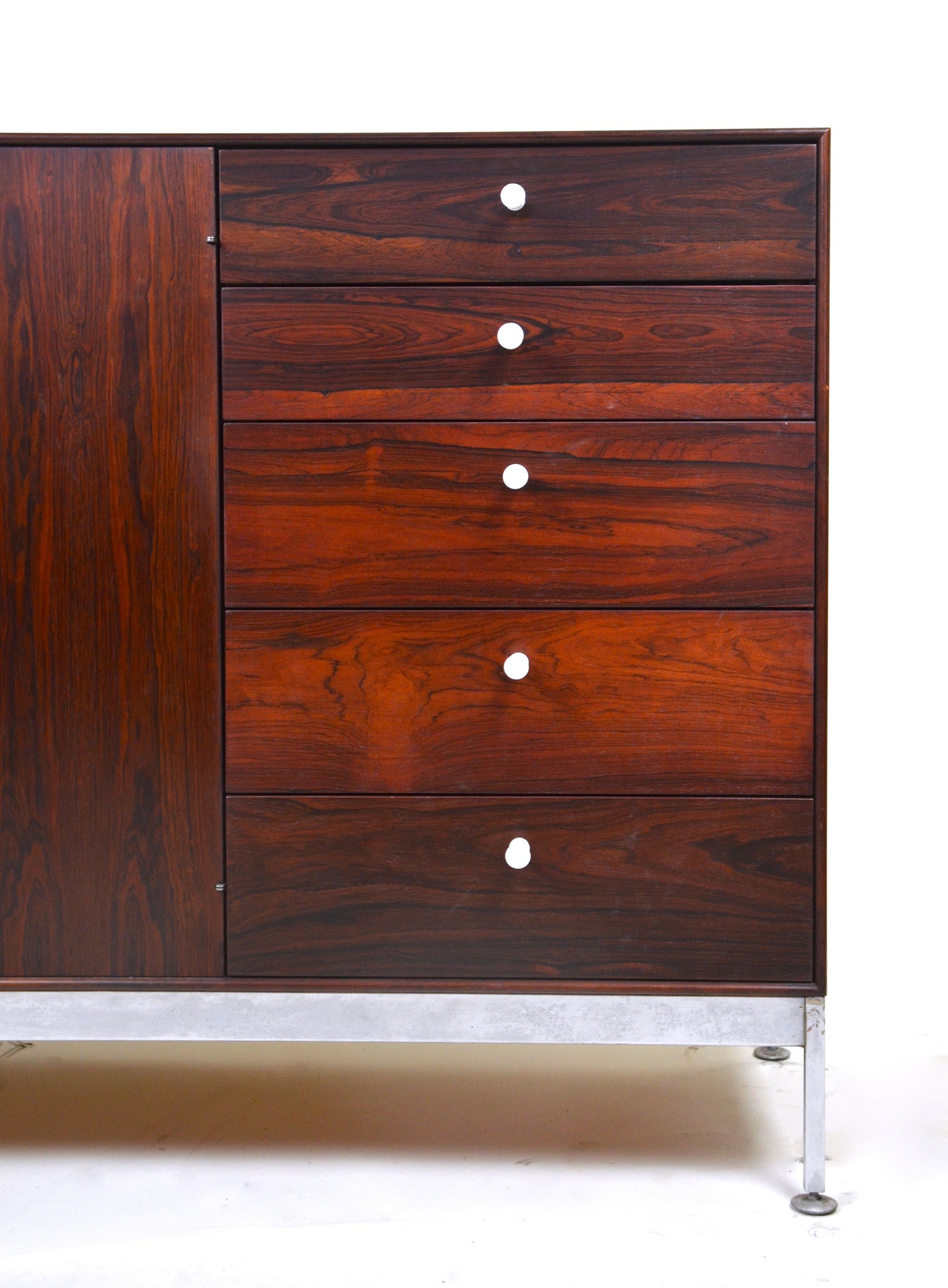 SOLD George Nelson Herman Miller Thin Edge Rosewood Credenza Cabinet Sideboard