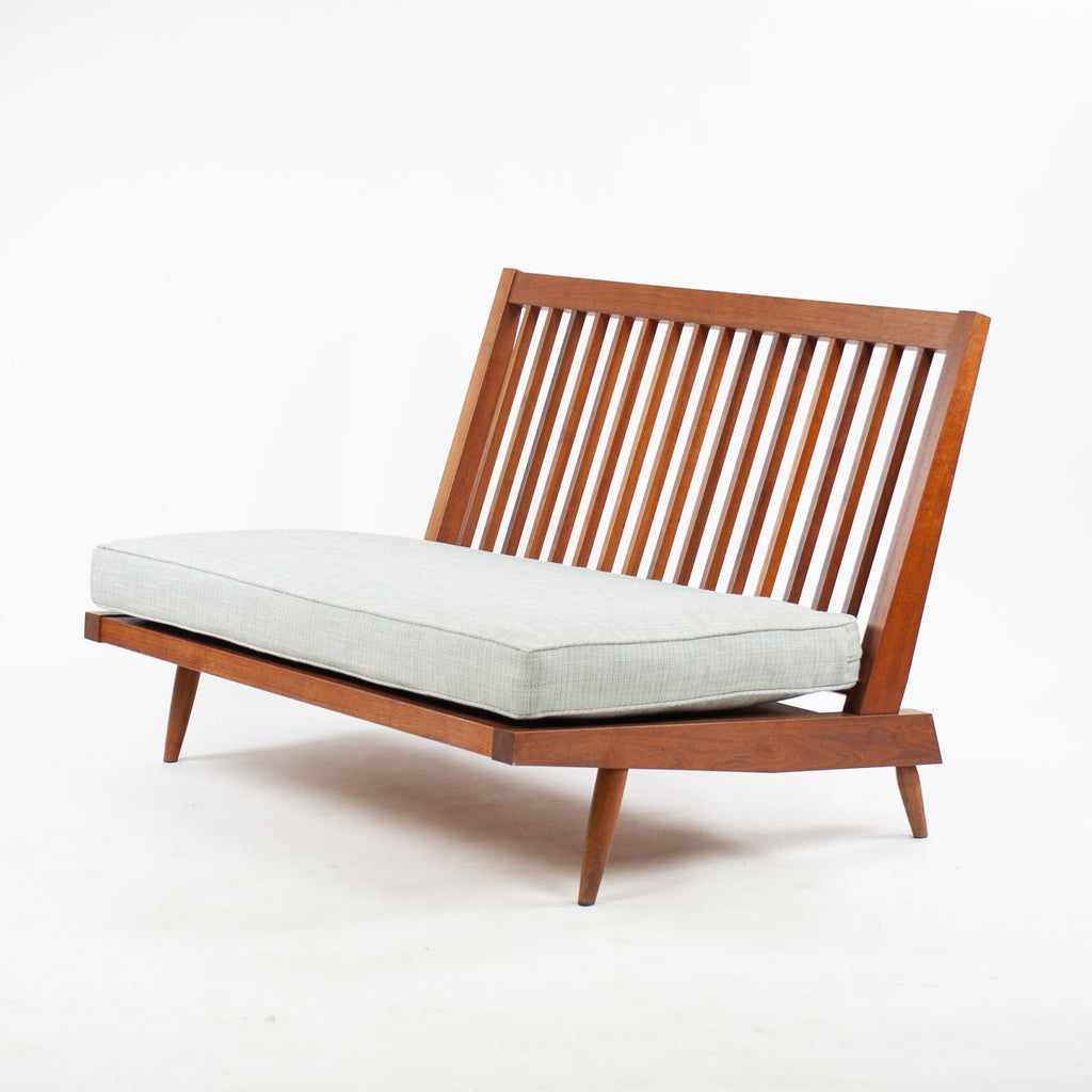 SOLD 1960's Original Vintage George Nakashima Studio Walnut Settee Loveseat