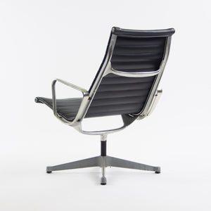 SOLD Eames Herman Miller Museum Quality Aluminum Group Lounge Chair Black Upholstery