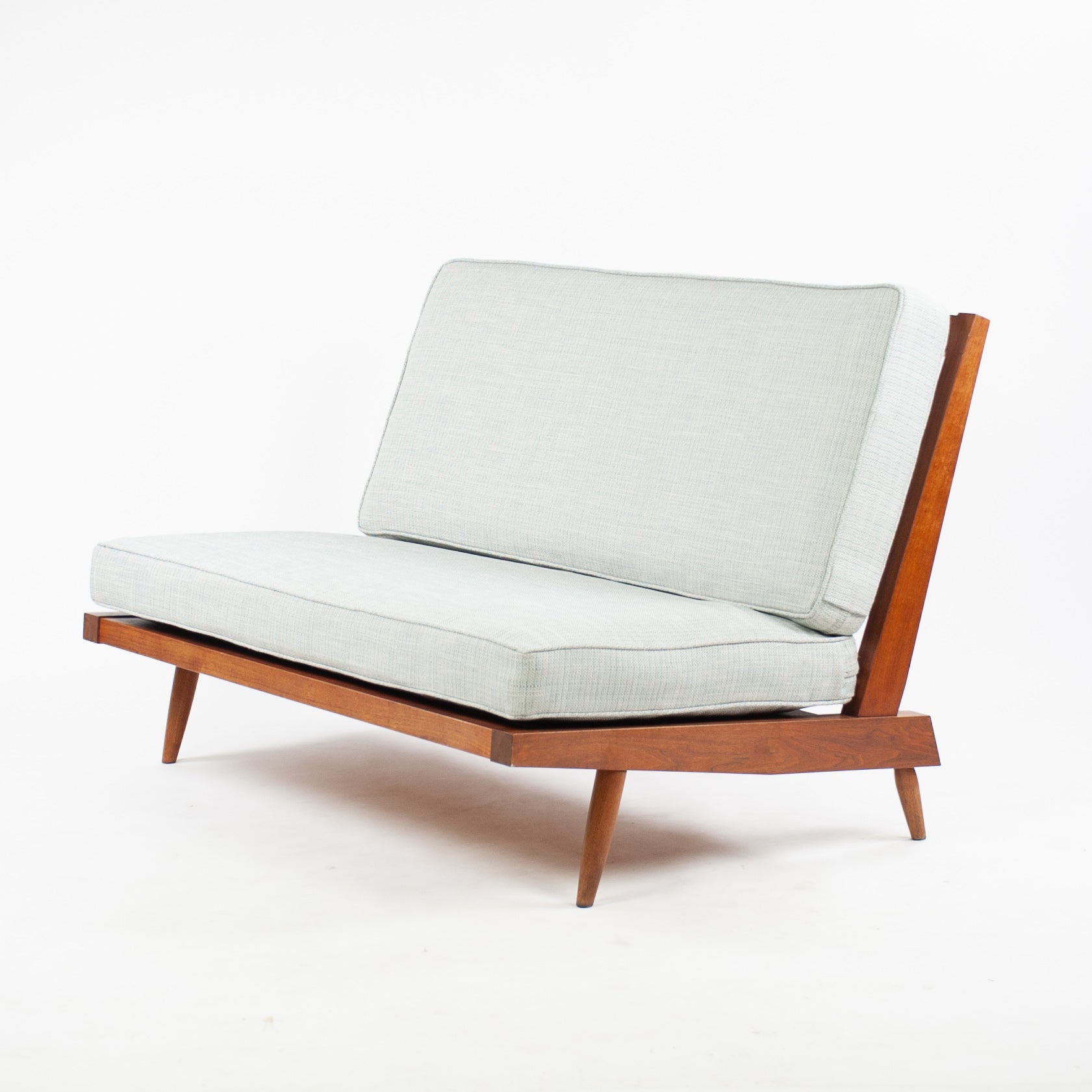SOLD 1960's Original Vintage George Nakashima Studio Walnut Settee Loveseat