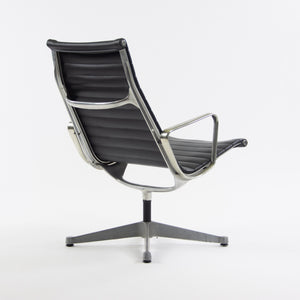 SOLD Eames Herman Miller Museum Quality Aluminum Group Lounge Chair Black Upholstery