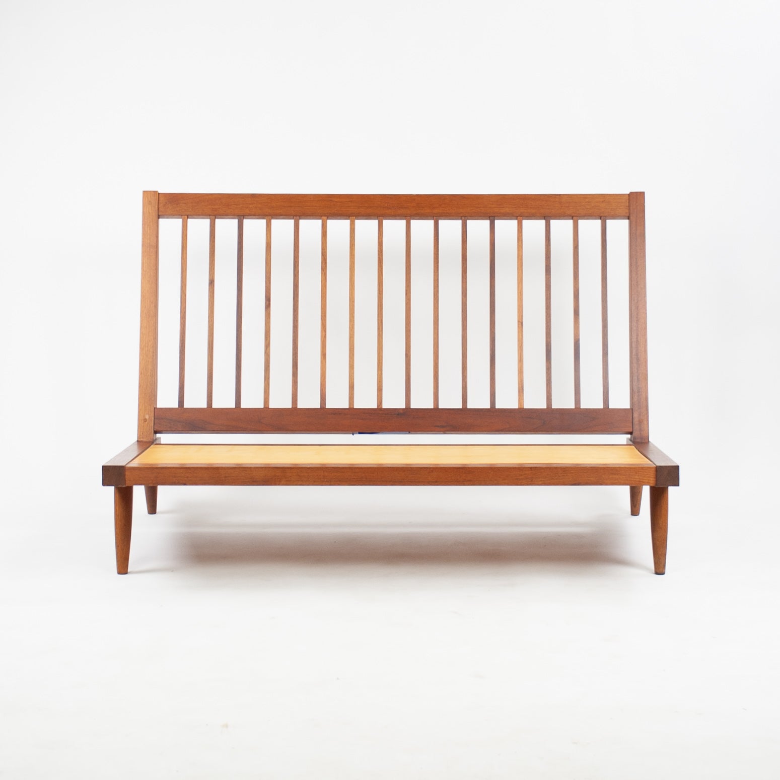 SOLD 1960's Original Vintage George Nakashima Studio Walnut Settee Loveseat