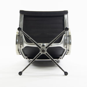 SOLD Eames Herman Miller Museum Quality Aluminum Group Lounge Chair Black Upholstery