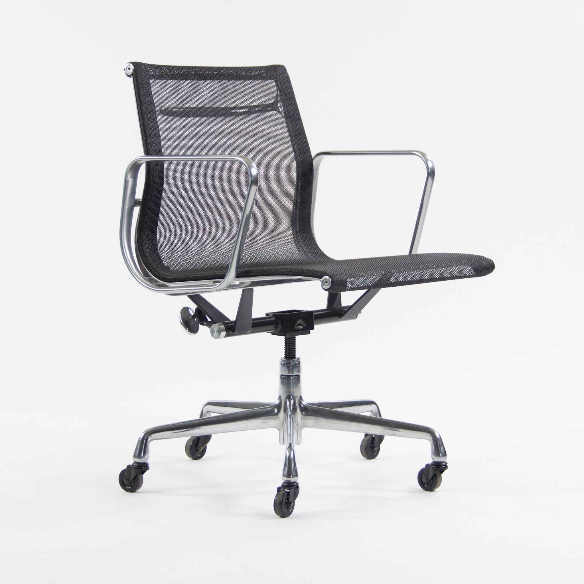 SOLD Herman Miller Eames New Old Stock Low Aluminum Group Management Desk Chair Mesh