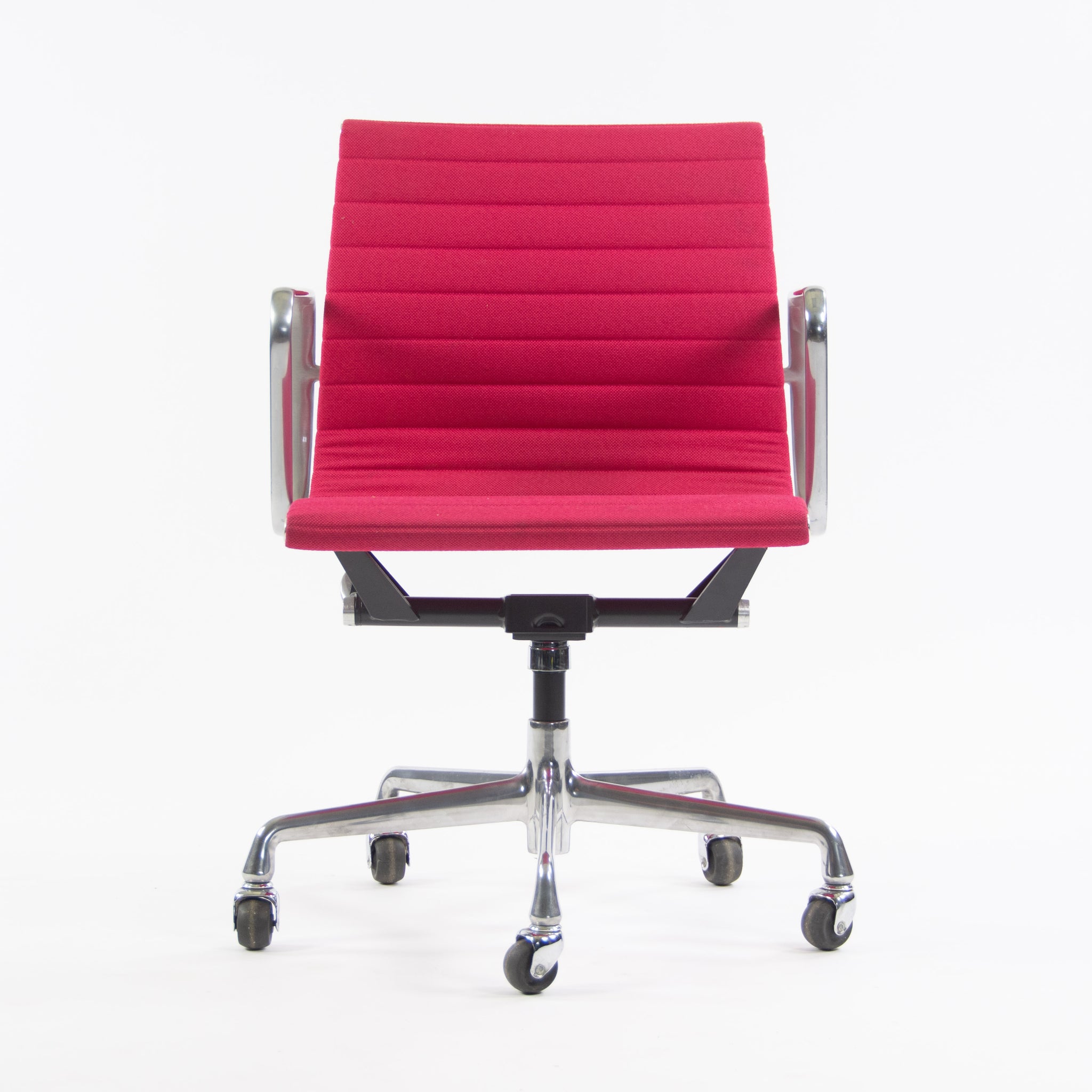SOLD Herman Miller Eames New Old Stock Low Aluminum Group Management Desk Chair Pink