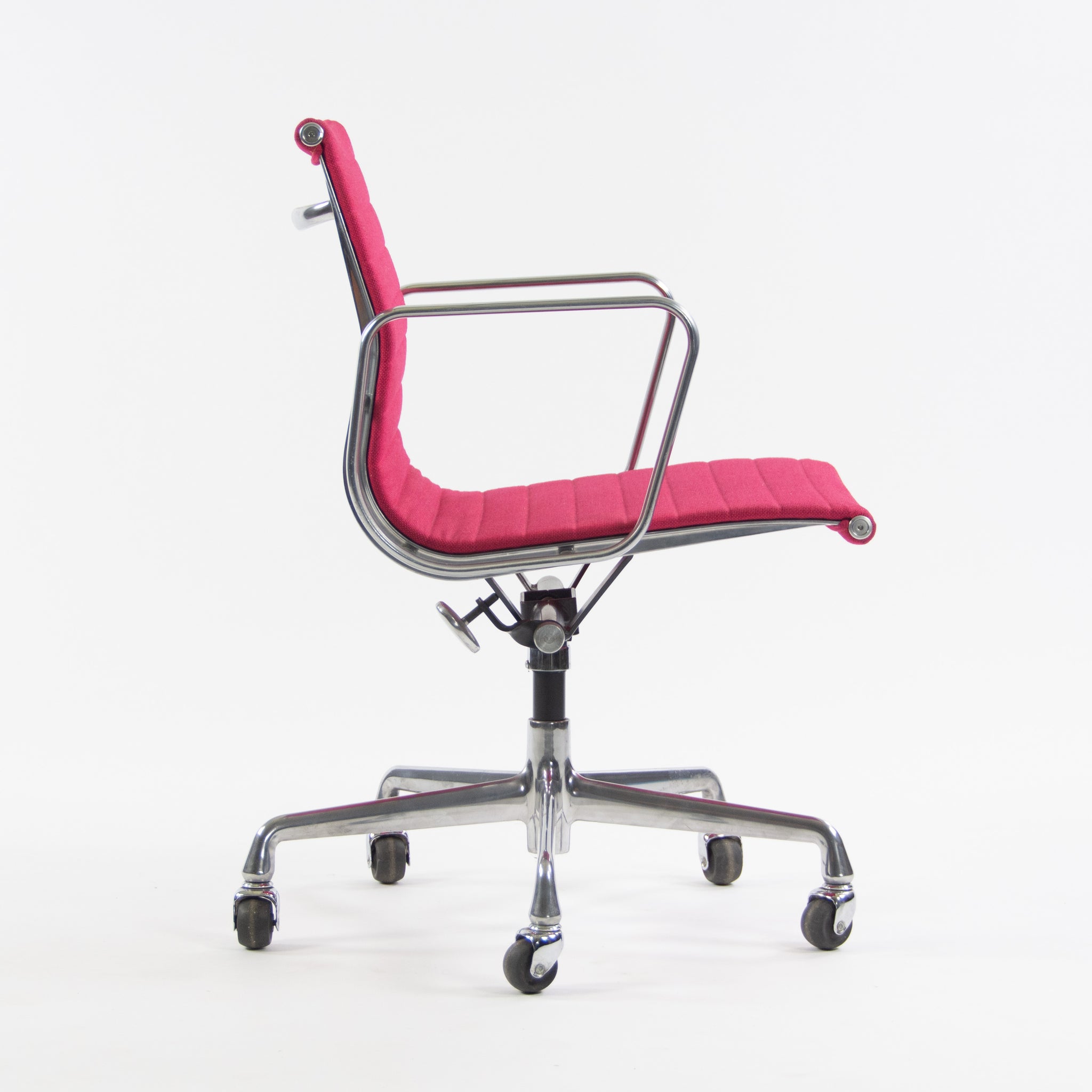 SOLD Herman Miller Eames New Old Stock Low Aluminum Group Management Desk Chair Pink