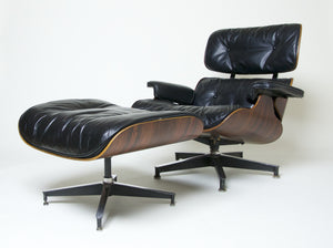 SOLD Early Herman Miller Eames Lounge Chair & Ottoman Rosewood 670 671