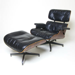 SOLD Early Herman Miller Eames Lounge Chair & Ottoman Rosewood 670 671
