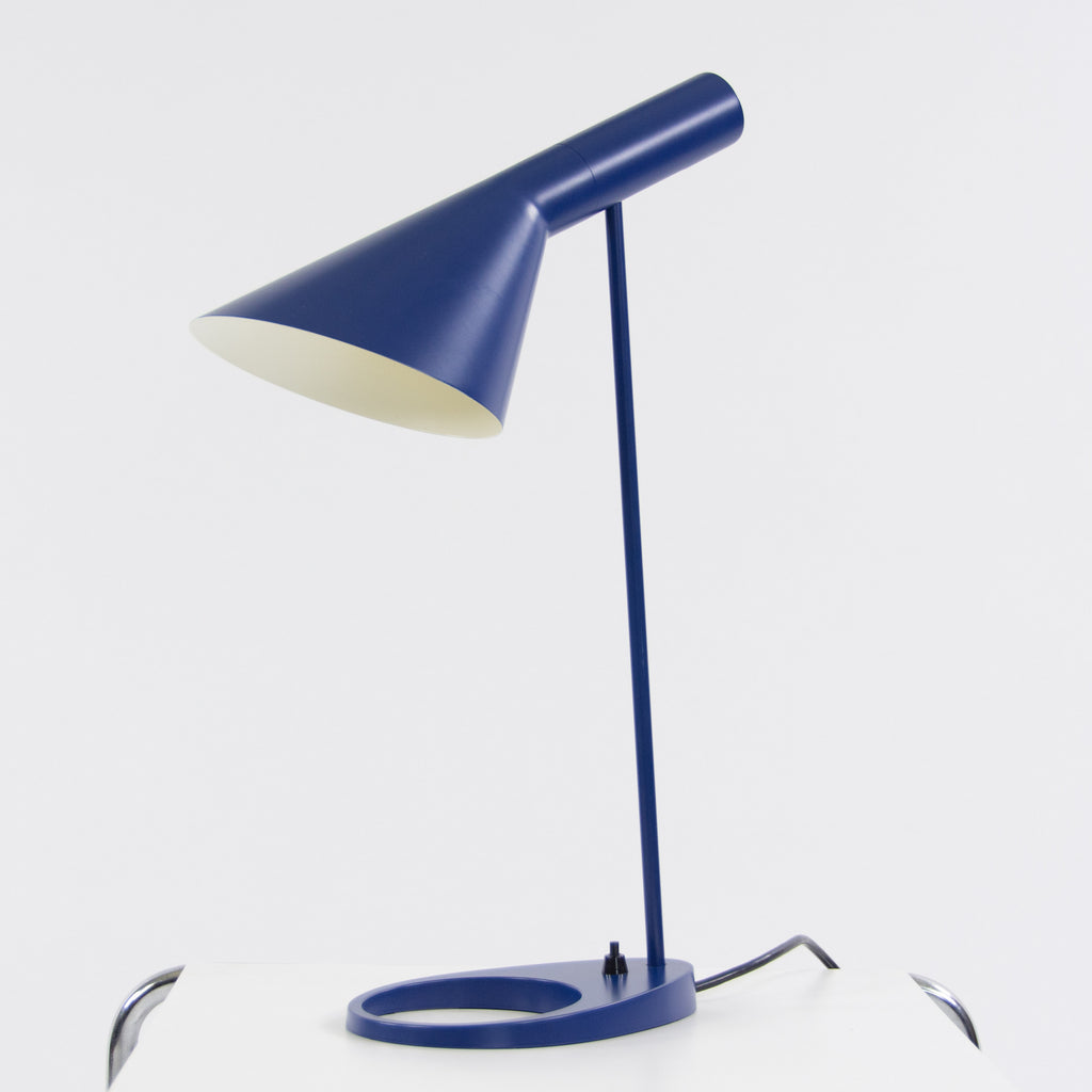 SOLD Louis Poulsen Arne Jacobsen AJ Table Desk Lamp Blue Denmark NOS Floor Model