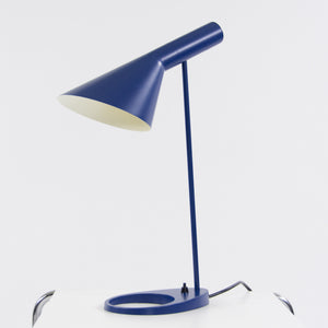 SOLD Louis Poulsen Arne Jacobsen AJ Table Desk Lamp Blue Denmark NOS Floor Model