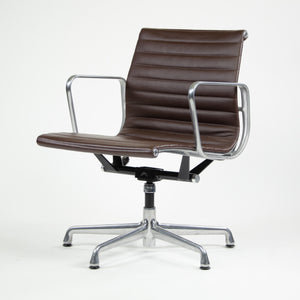SOLD Herman Miller Eames Aluminum Group Executive Chair Brown Leather 2015