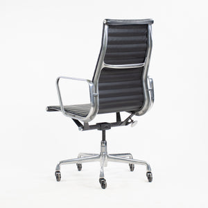 SOLD Herman Miller Eames 2008 Leather High Executive Aluminum Group Desk Chair Black