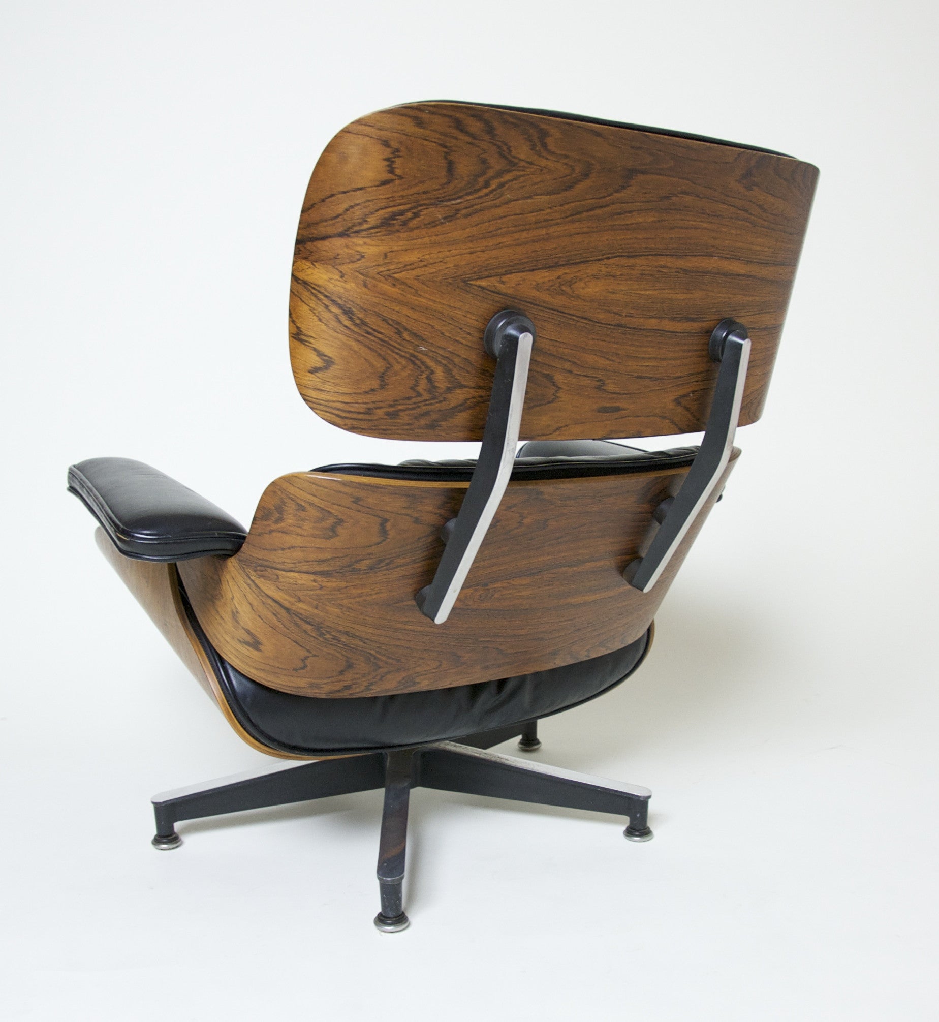 SOLD 1956 Herman Miller Eames Lounge Chair & Ottoman Rosewood with Boot Glides 670 671