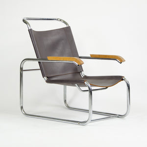 SOLD 1960's Marcel Breuer B35 Leather Lounge Chair Knoll International Thonet Stendig