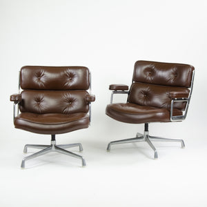 SOLD Brown Eames Herman Miller Vintage Time Life Aluminum Group Chair 1970's 2x Available