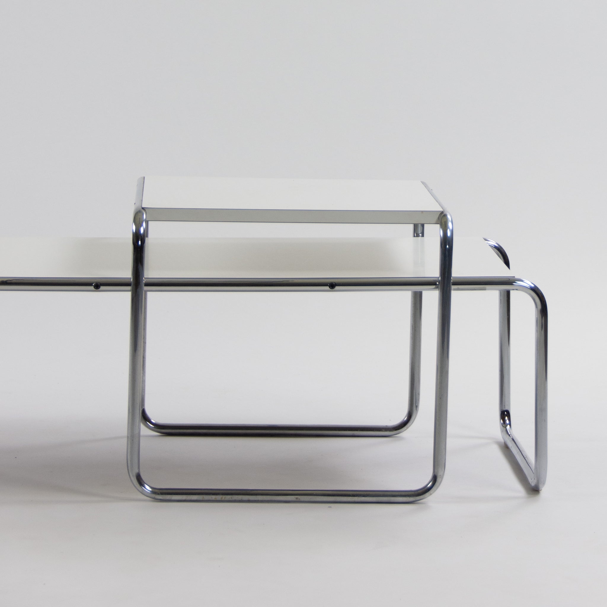 SOLD Marcel Breuer for Knoll Studio / International Laccio Side & Coffee Table Set