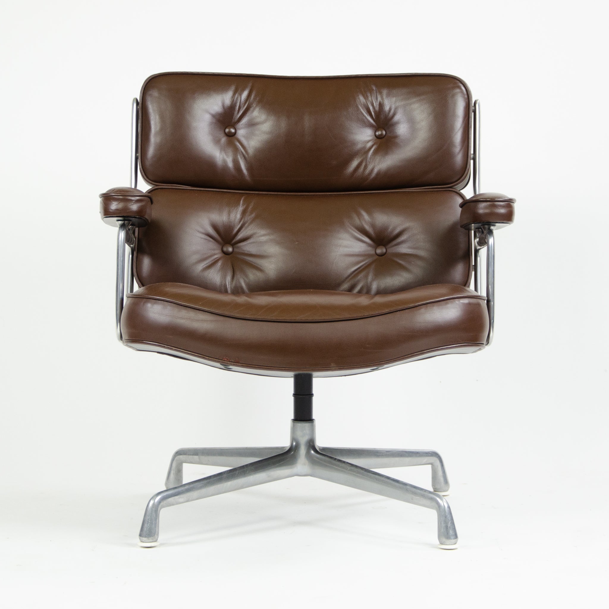 SOLD Brown Eames Herman Miller Vintage Time Life Aluminum Group Chair 1970's 2x Available