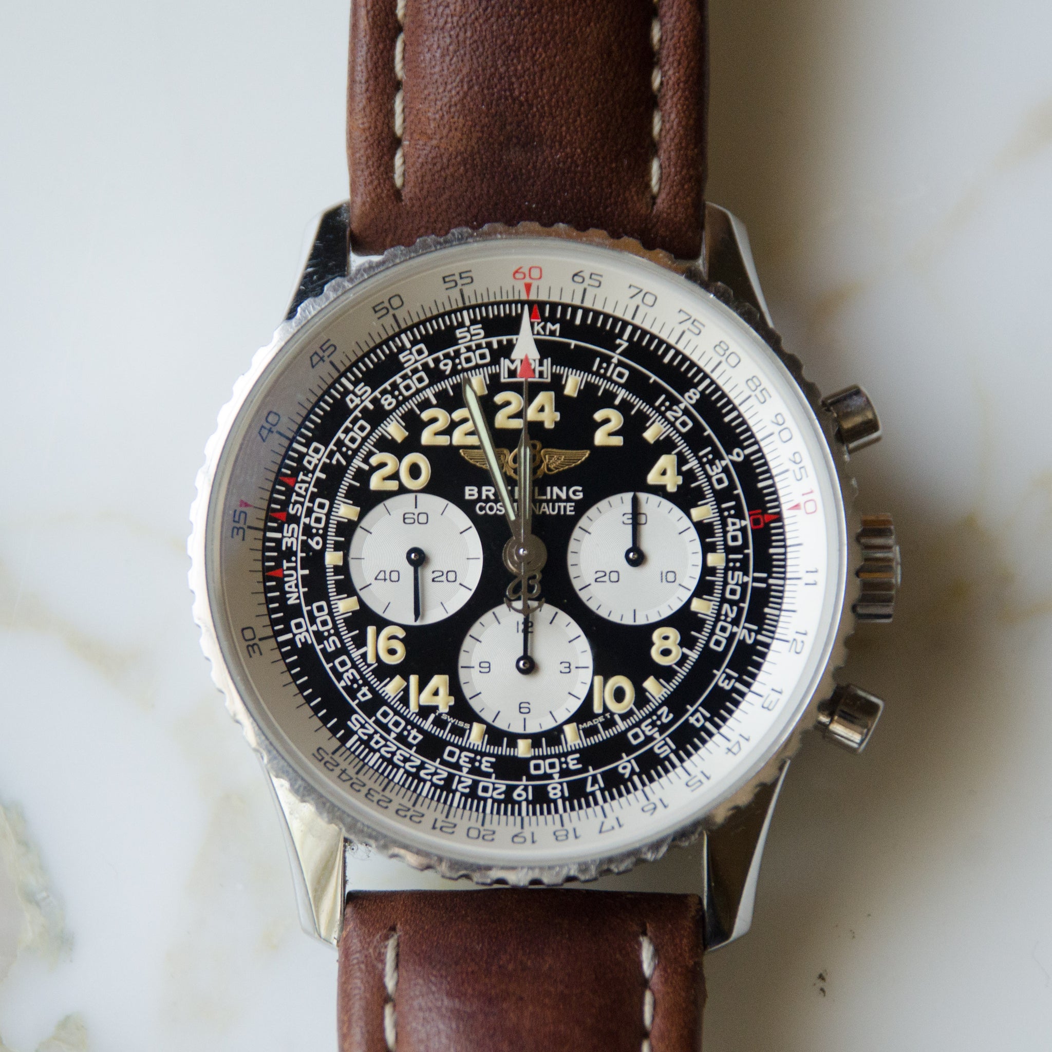 SOLD Breitling Navitimer Cosmonaute A12023 Limited Edition 1995 Display Back Manual