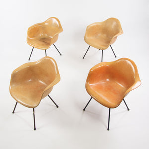 SOLD 1954 Set of Four Eames Herman Miller Zenith LAX Lounge Chair Armshell Fiberglass
