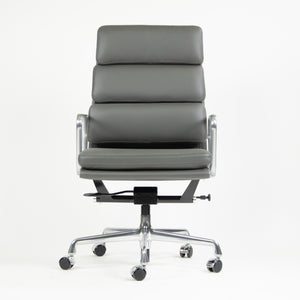 SOLD NEW 2017 Eames Herman Miller High Soft Pad Alu Desk Chairs 9x Graphite Leather