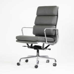 SOLD NEW 2017 Eames Herman Miller High Soft Pad Alu Desk Chairs 9x Graphite Leather
