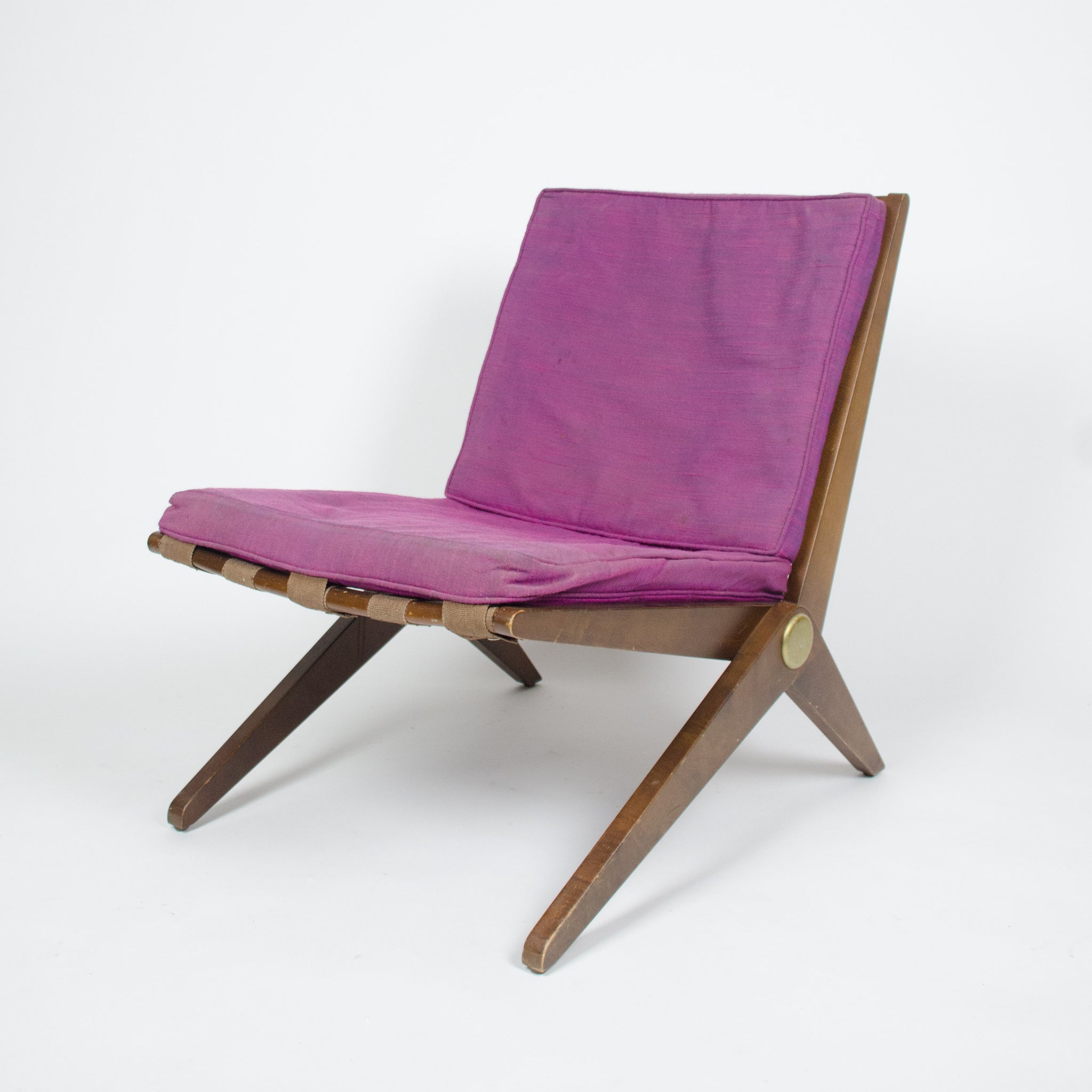 SOLD All Original Vintage Knoll Pierre Jeanneret No. 92 Scissor Lounge Chairs