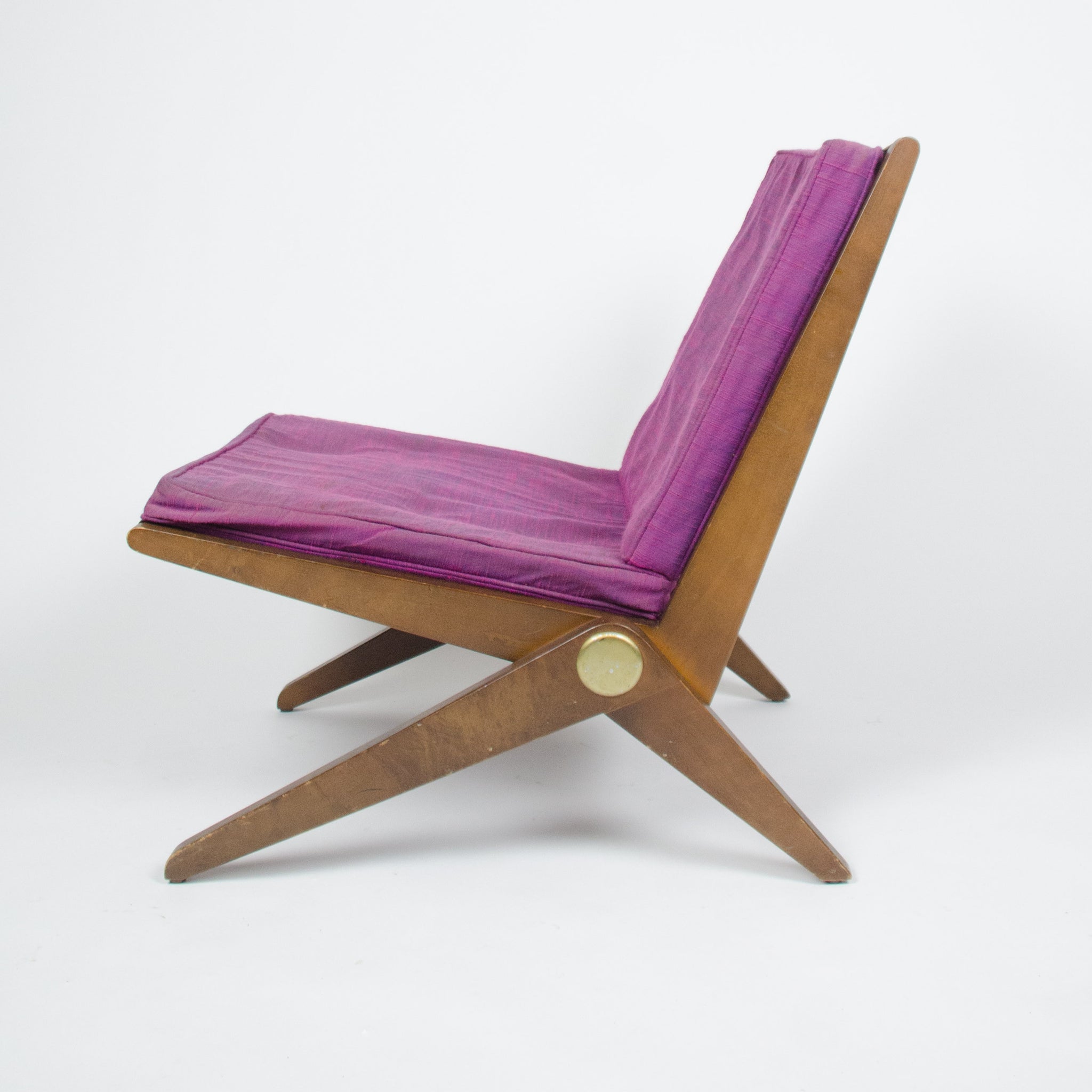 SOLD All Original Vintage Knoll Pierre Jeanneret No. 92 Scissor Lounge Chairs