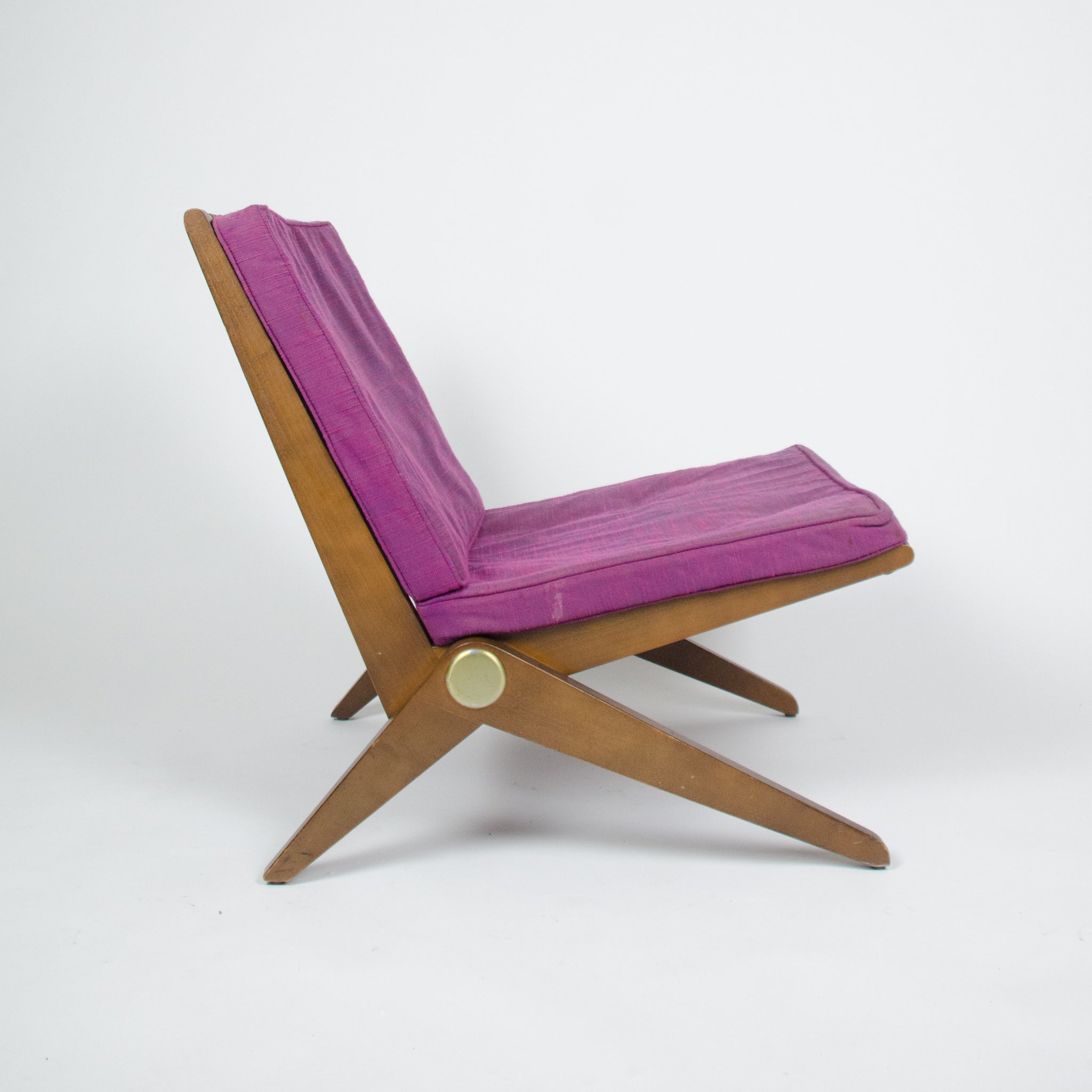 SOLD All Original Vintage Knoll Pierre Jeanneret No. 92 Scissor Lounge Chairs