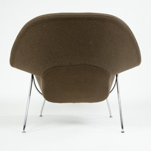 SOLD Eero Saarinen Womb Chair Knoll International Full-Size Brown Boucle Fabric