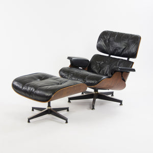 SOLD 1956 Holy Grail Herman Miller Eames Lounge Chair w Swivel Ottoman Boots 670 671