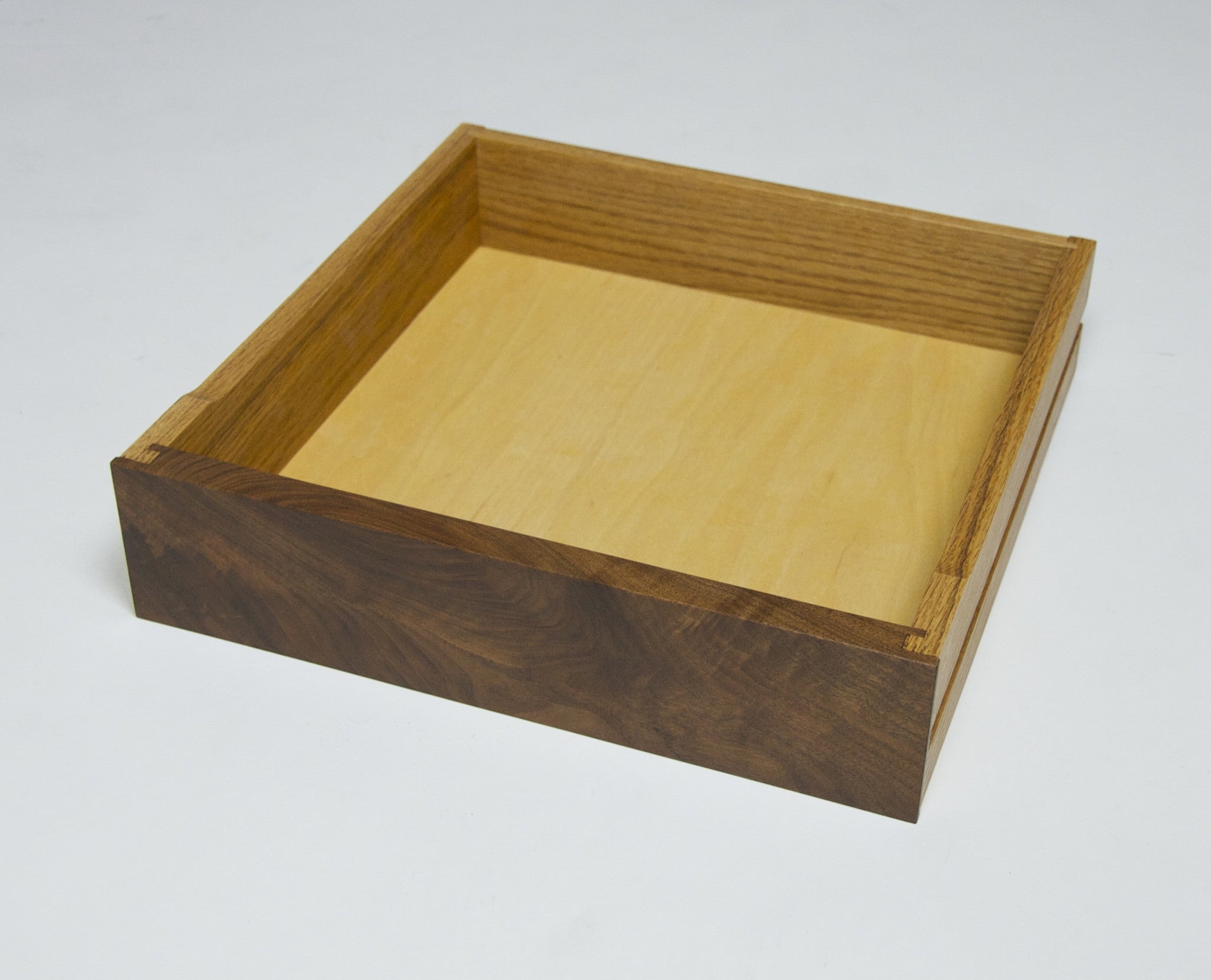 SOLD Authentic George Nakashima Studio Mira Nakashima Hanging 2-Drawer Shelf Black Walnut
