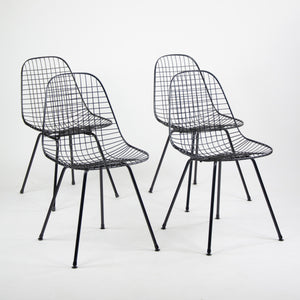 SOLD Set of 4 Herman Miller Eames 1950's Wire Outdoor Task Chair Newly Powder Coated