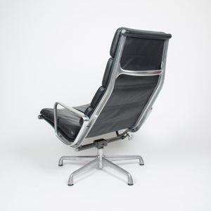 SOLD Eames Herman Miller Soft Pad Lounge Chair with Ottoman Black