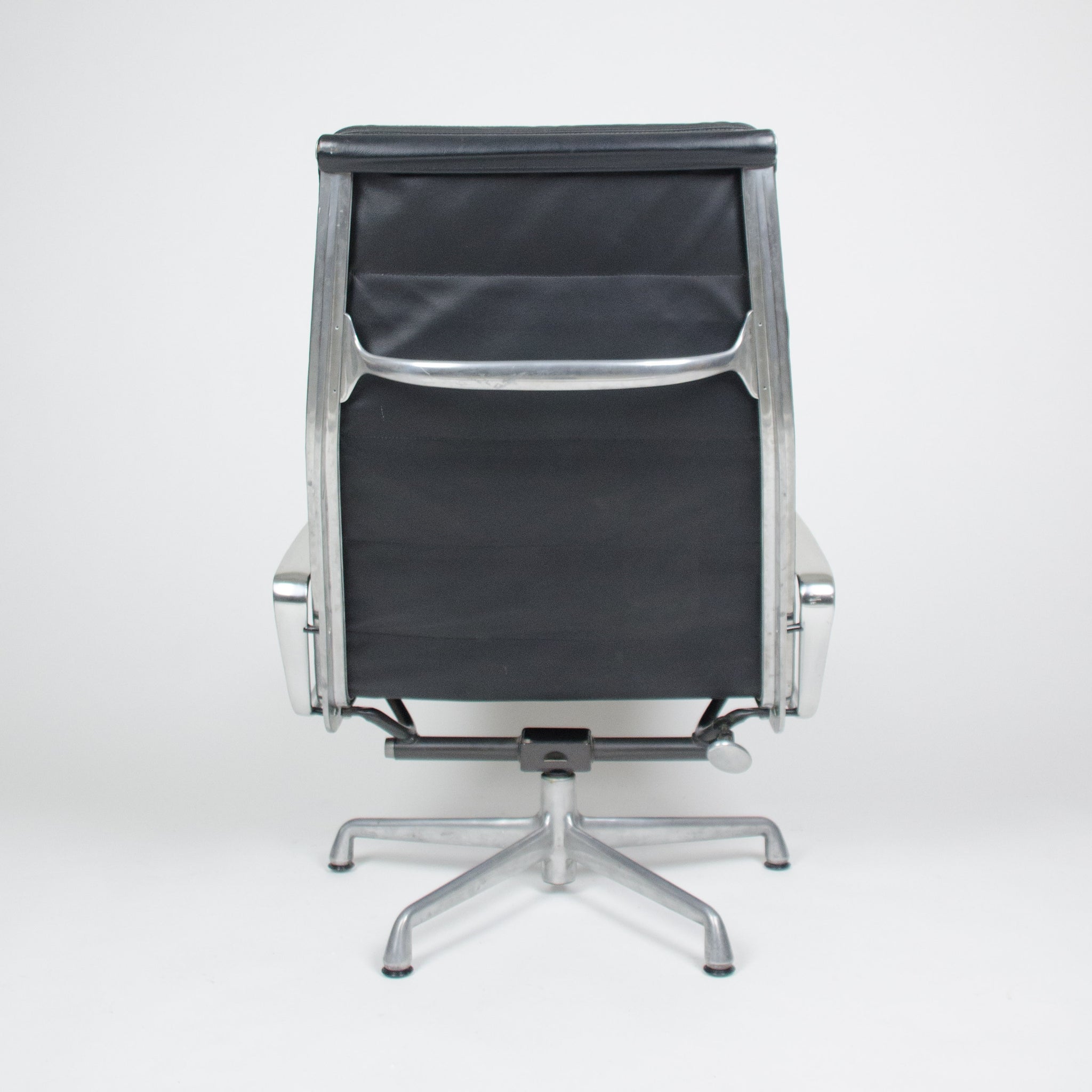 SOLD Eames Herman Miller Soft Pad Lounge Chair with Ottoman Black