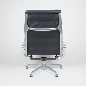 SOLD Eames Herman Miller Soft Pad Lounge Chair with Ottoman Black