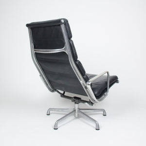 SOLD Eames Herman Miller Soft Pad Lounge Chair with Ottoman Black