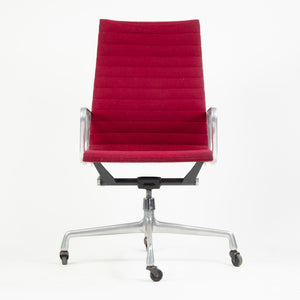 SOLD Herman Miller Eames 1982 Aluminum Group High Executive Desk Chair Red Fabric