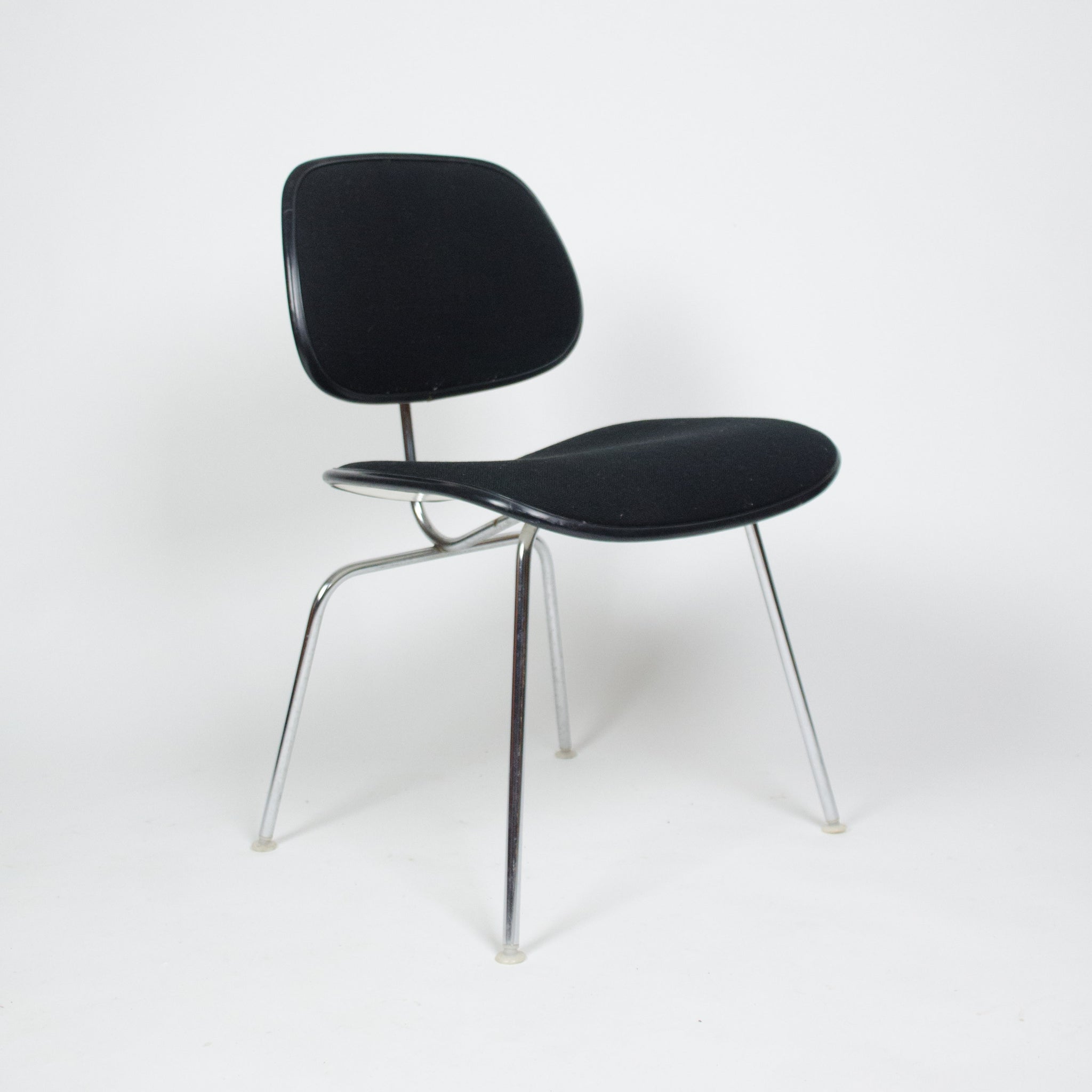 SOLD Eames Herman Miller Upholstered Alexander Girard DCM Chairs 1970s 4 Available