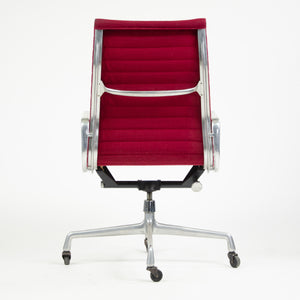 SOLD Herman Miller Eames 1982 Aluminum Group High Executive Desk Chair Red Fabric
