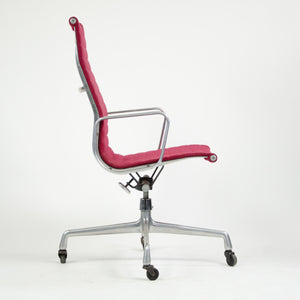 SOLD Herman Miller Eames 1982 Aluminum Group High Executive Desk Chair Red Fabric