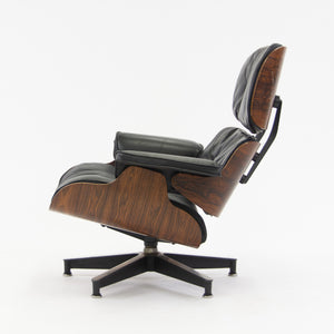 SOLD 1960's Herman Miller Eames Lounge Chair & Ottoman Rosewood 670 671 Black Leather