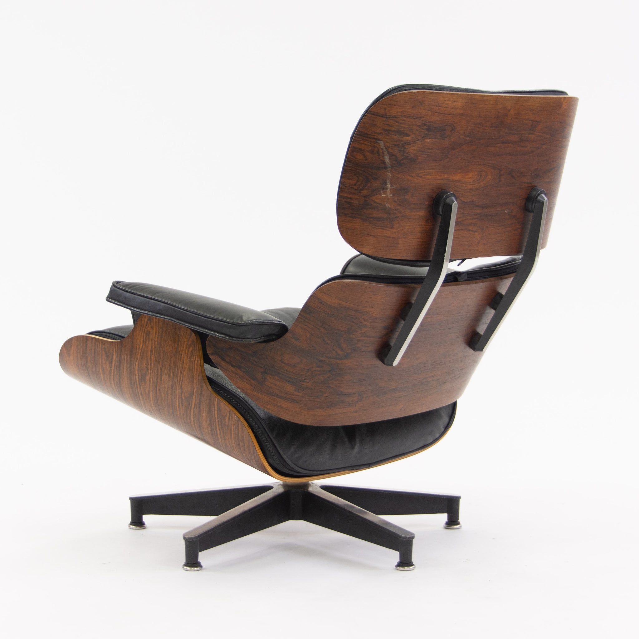 SOLD 1960's Herman Miller Eames Lounge Chair & Ottoman Rosewood 670 671 Black Leather