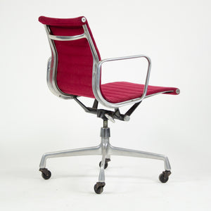 SOLD Herman Miller Eames 1982 Aluminum Group Executive Desk Chair Red Fabric