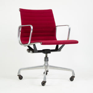 SOLD Herman Miller Eames 1982 Aluminum Group Executive Desk Chair Red Fabric