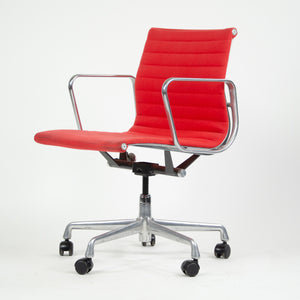 SOLD Herman Miller Eames 2007 Aluminum Group Executive Desk Chair Red Fabric 2x Available