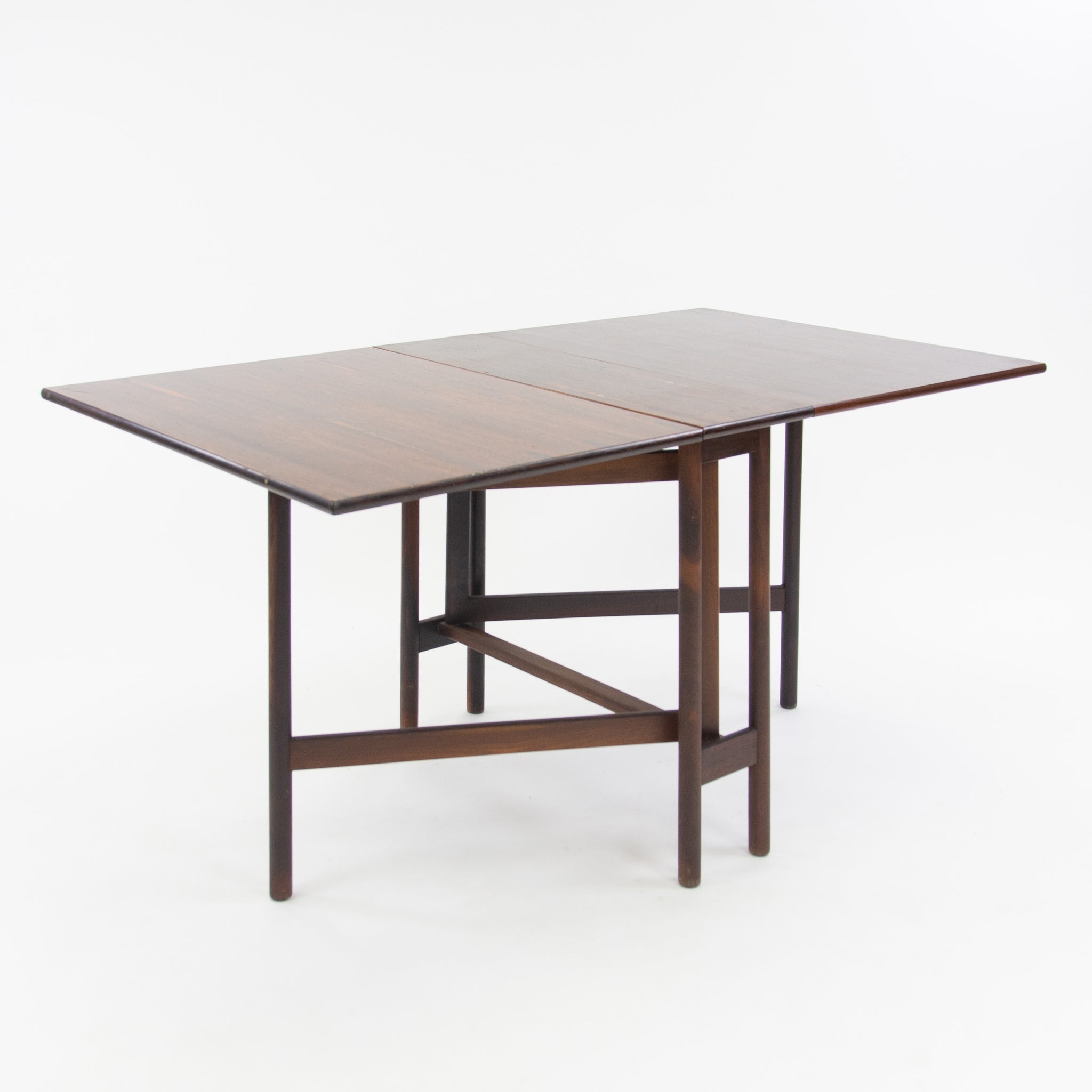 SOLD Brode Blindheim for Sykkylven Mobler Brazilian Rosewood Gateleg Dining Table